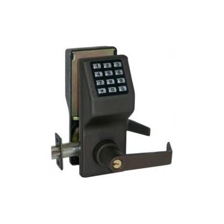 Alarm Lock Weather Resistant Trilogy Electronic Digital Lever Lock Oil Rubbed Bronze Finish DL270010B