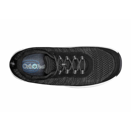 Orthofeet Lava, Mens Lace Athletic, Black, Size 9 619