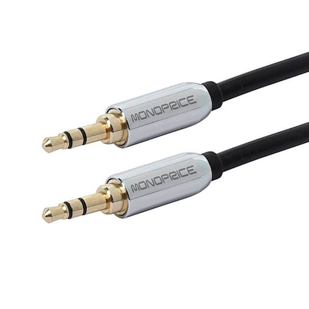 Monoprice Stereo Male To Stereo Male, 10 ft., Black 9766
