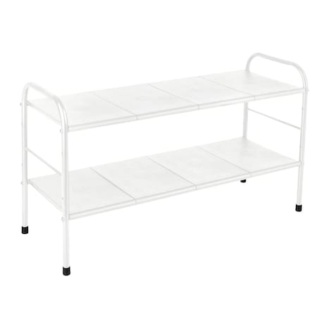 Home-Complete Under Sink Organizer 2 Tier Adjustable Shelf Organizer with 8 Removable Panels Organizers & Storage 82-50702-WHT