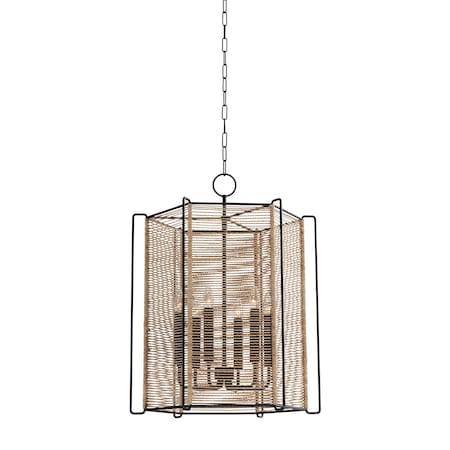 Troy Lighting Ramon 6 Light Lantern 22 In. Textured Black F9822-TBK
