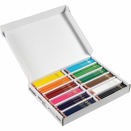 Dixon Prang Master Pack Colored Pencils, 3.3 mm Lead Size, Assorted Barrel, 288/Box 82408