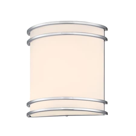 Westinghouse Hatboro 1-Light, 15W LED Indoor Wall Fixture, Color Temp Selection, Brushed Nickel, Frosted Acrylic 6135500