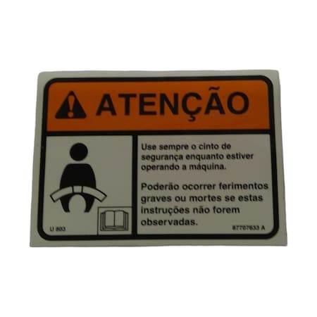 Cnh DECAL, CNH OEM 87707633 87707633