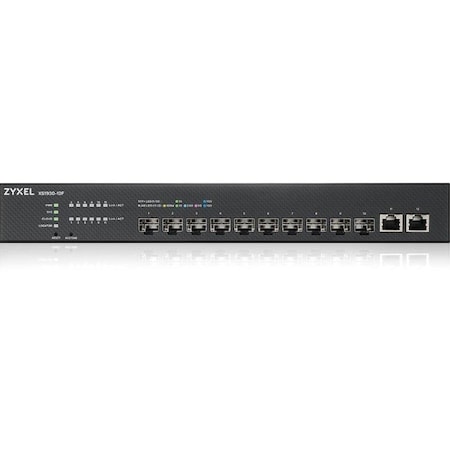 Zyxel 10-PORT SFP+ SMART MANAGED SWITCH W/2 10GBE UPLINK NEBULAFLEX XS1930-12F