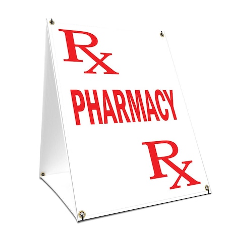 Signmission Pharmacy, 36 Inch x 24 Inch A-frame Yard Sign, Plastic Sign SBC-2436-Pharmacy