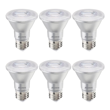 Bulbrite 50-Watt Equivalent Dimmable Narrow Flood PAR20 Medium E26 LED Light Bulb, 3000K, 6PK 861759