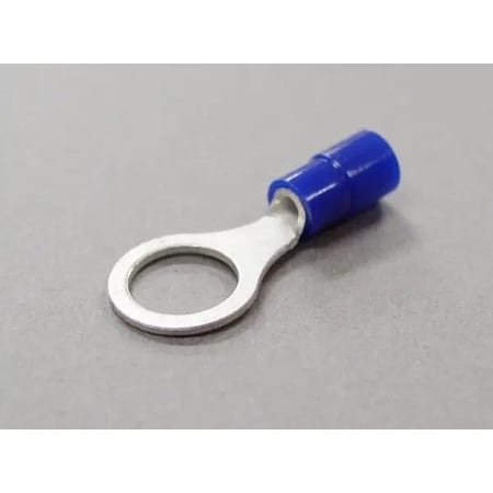 Nichifu Eco-Friendly Polycarbonate Insulated Ring Terminal, 16-14 AWG, 5/16" Stud TMEX 2-8-BLU