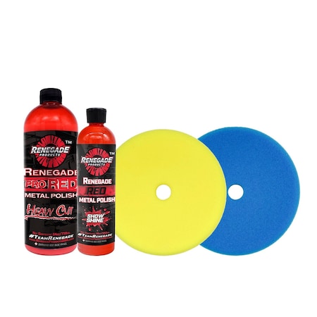 Renegade Products Usa Orbital Aluminum Refinishing Bundle LFGRPKR-BD-QMR
