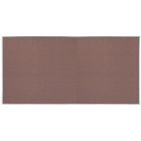 Aarco Designer ''Rose Quartz'' Fabric Bulletin Board w/ a Clear Satin Anodized Al Frame, 48''Hx96''W DF4896003