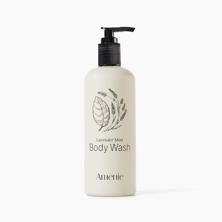 Amenie Lavender Mint Body Wash, 13.5 oz Acquavera Refillable Bottle, 12PK ALMBW13-12