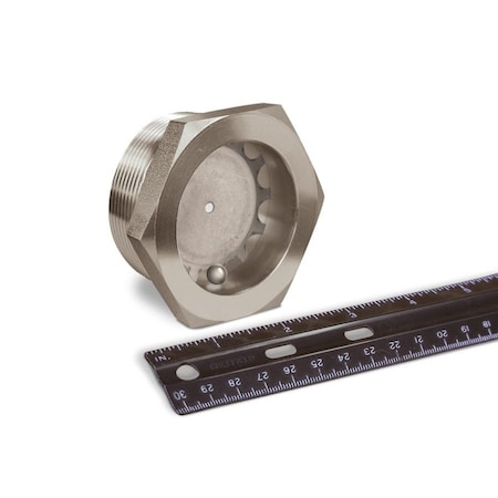 Oil-Rite Fused Window Sights - 2in. NPT, 2 1/2in., Stainless Steel, Aluminum Ball, 1 31/32in. A4959-7