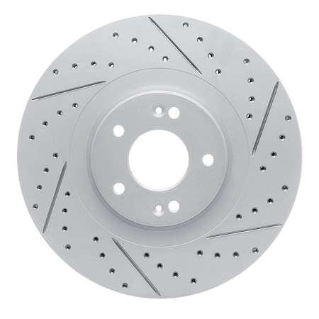 Dynamic Friction Co DFC Geoperformance Rotor - Drilled and Slotted 830-21044R