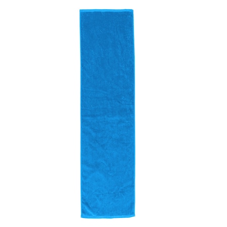 Towelsoft Premium Terry Velour fitnes Towel, 12 inch x 44 inch Aqua Fitness-EV1411-AQUA