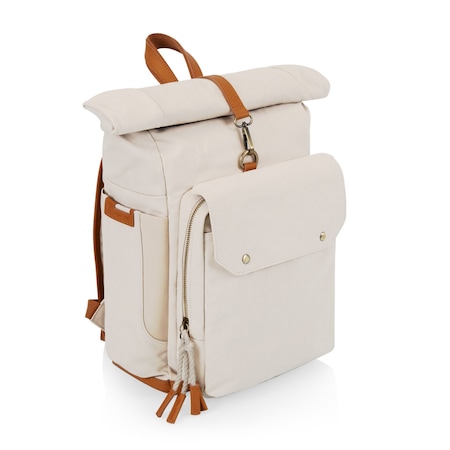 Picnic Time Family Of Brands Carmel Roll Top Picnic Backpack Cooler, Tan 529-00-190-000-0