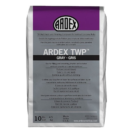 Ardex Patch, Gray, 10 lb, Bag 12508
