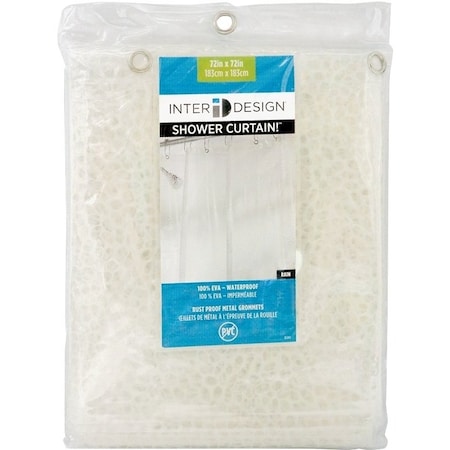 Idesign Shower Curtain, 72 in L, 72 in W, EVA/Vinyl, Clear 21981