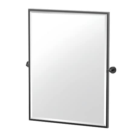 Gatco Latitude II 32.5" Framed Rectangle Mirror Matte Black 4249MXFS