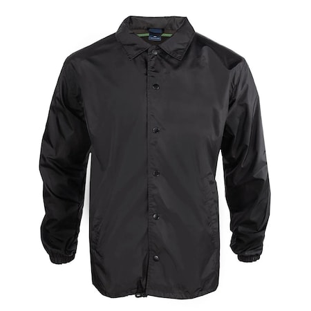 Propper Men's Uniform Windbreaker, 100% Nylon Taffeta, Snap, Black, 5X-Large F5834