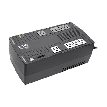 Tripp Lite UPS System, 550VA, Line Interactive, Out: 110/115/120V AC In: 120V AC AVR550U