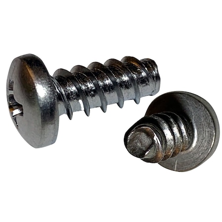 Newport Fasteners #8-16 x 3/8 in, 410 Stainless Steel Pan Head Phillips Drive, 1000 PK 483774-1000