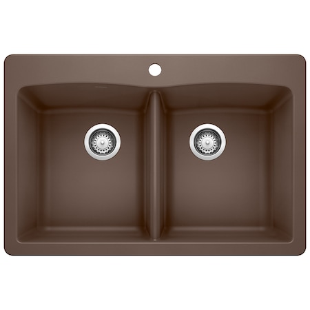 Blanco Diamond Equal Double Dual Deck, Cafe Brown 440218