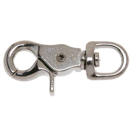 Campbell Chain & Fittings Trigger Snap, 3/8 in, 30 lb Working Load, Zinc, Nickel-Plated T7616402