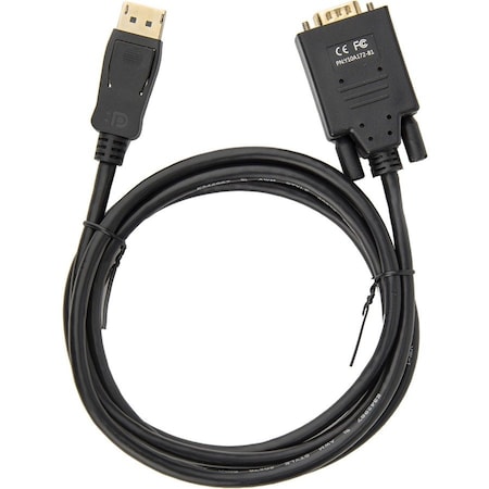 Rocstor 6FT DISPLAYPORT TO VGA M/M CABLE SUPPORTS 1080P 60HZ Y10A172-B1