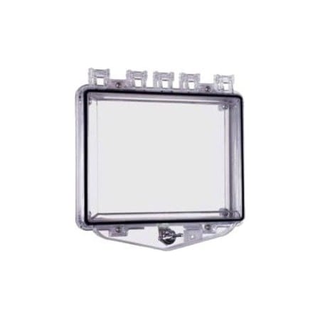 Safety Technology International Enclosure, Polycarbonate, Flush Mount, 7 3/4 in W x 5 3/4 in H x 2 1/4 in D, Clear STI-7511E