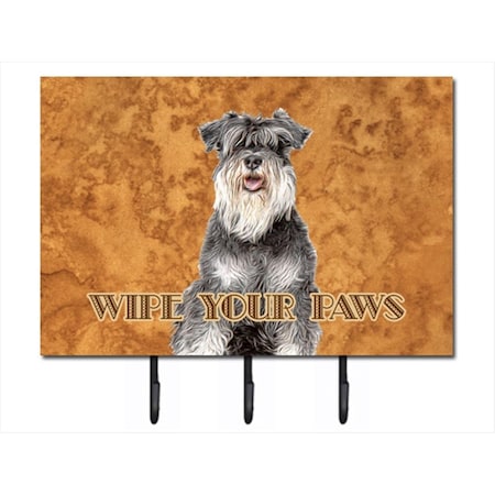 Carolines Treasures Schnauzer Wipe your Paws Leash or Key Holder KJ1221TH68