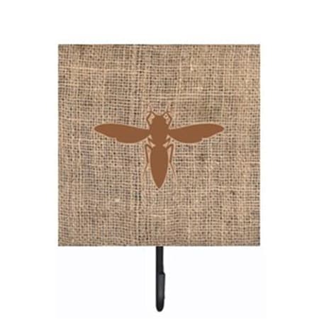 Carolines Treasures Yellow Jacket Burlap and Brown Leash Or Key Holder BB1053-BL-BN-SH4