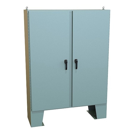 Hammond Handle Electrical Enclosure, 72 in H, 19 in D, 60 in W, 12, 13, 3R, 4, Steel HN4FM726018