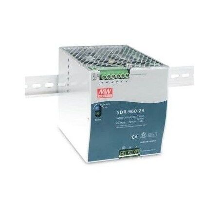 Meanwell Mean Well - Industrial AC/DC Din Rail Power Supply Single Output 48V 20A 960W with PFC Du SDR-960-48