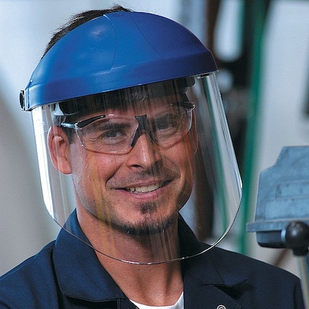 3M Faceshield Visor, Polycarbonate, Uncoated, 9 in Visor Height, 14.5 in Visor Width, Clear 82701
