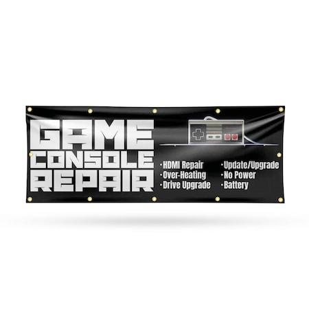 Signmission Game Console Repair, 48 Inch x 120 Inch, Vinyl Banner B-120-30668
