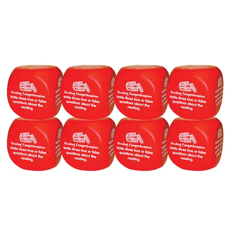 Kagan Publishing Reading Comprehension Cube Class, 8-Piece Set CMLR