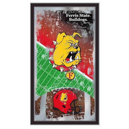 Holland Bar Stool Co Ferris State University 15" x 26" Football Mirror MFtblFerrSt