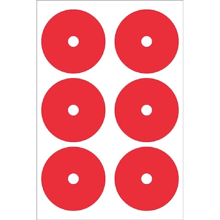 Accuform GAUGE MARKING DECALS 3 12 in COLOR RED GML111RD