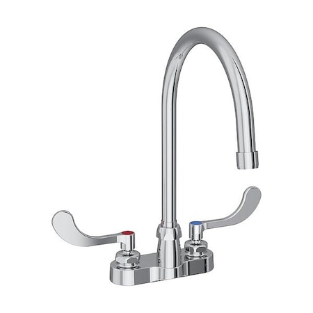 Elkay Handle-Operated Faucet, Manual, Gooseneck LK406GN08T4