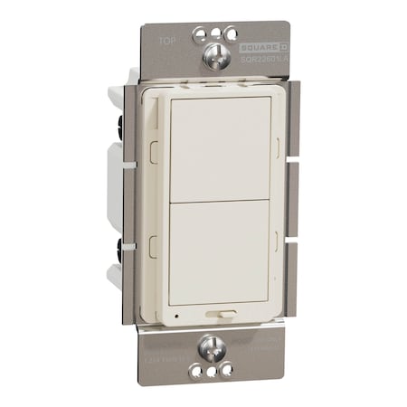 Square D Dimmer, X Series, Rocker, 600 W, Single Pole SQR22601LA