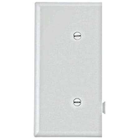 Eaton Wiring Devices Wallplate, 2-9/16 in L, 4.84 in W, 1 -Gang, Polycarbonate, White, High-Gloss STE14W