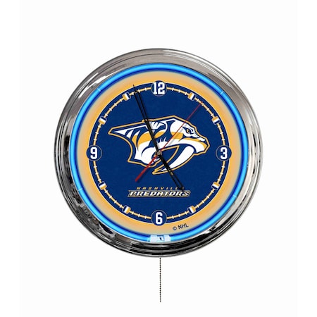 Holland Bar Stool Nashville Predators 16 LED Wall Clock ClkL16