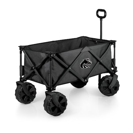 Picnic Time Family Of Brands NCAA Boise State Broncos Adventure Wagon Elite All-Terrain Folding Beach Wagon 741-85-679-704-0