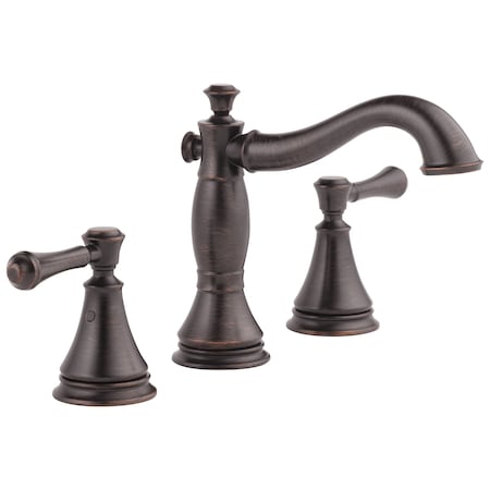 Delta 3-hole 6-16" installation Hole Widespread Lavatory Faucet, Venetian Bronze 3597LF-RBMPU