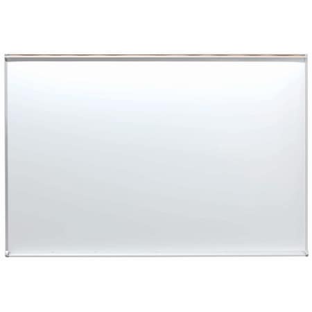 Aarco Porcelain Enamel on Steel Markerboard w/ 1'' Map Rail, 48''Hx72''W WDS4872M