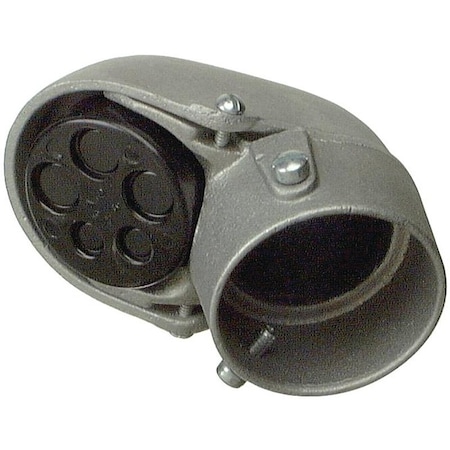 Halex IMC/Rigid Connector, Aluminum, PVC Coated 57925