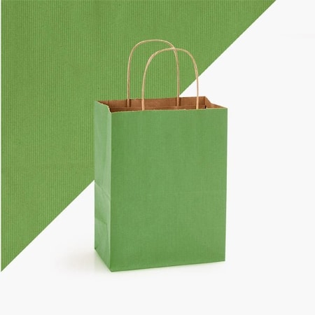 Nashville Wraps Apple Green Shadow Stripe Bags, Cub 8x4.75x10.5, 100PK AGSHC