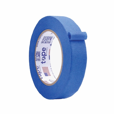 Wod Tape Blue Painters Tape - 1 inch x 60 yds. 48 Pack Thick & Wide Masking Tape, 48PK WOD PMT621-01000-48-60-BLU
