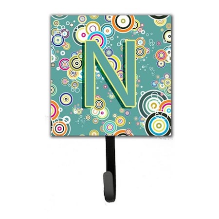 Carolines Treasures Letter N Circle Circle Teal Initial Alphabet Leash and Key Holder CJ2015-NSH4