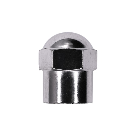 Auveco Chrome Plated Plastic Valve Stem Cap with O-Ring Seal, 25PK 25148